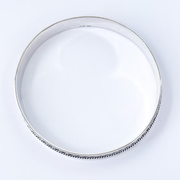 Vintage Silver Twisted Rope Bracelet - Picture 3 of 9